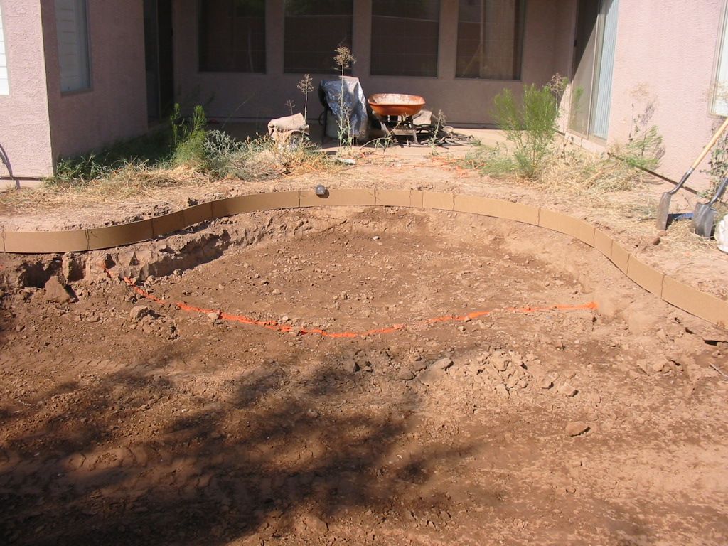 Forming Pool For Excavation